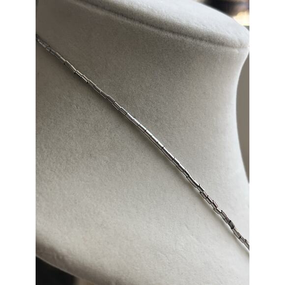 STERLING SILVER FRESHWATER PEARL NECKLACE 18" LIQUID SILVER 925 - Picture 4 of 10